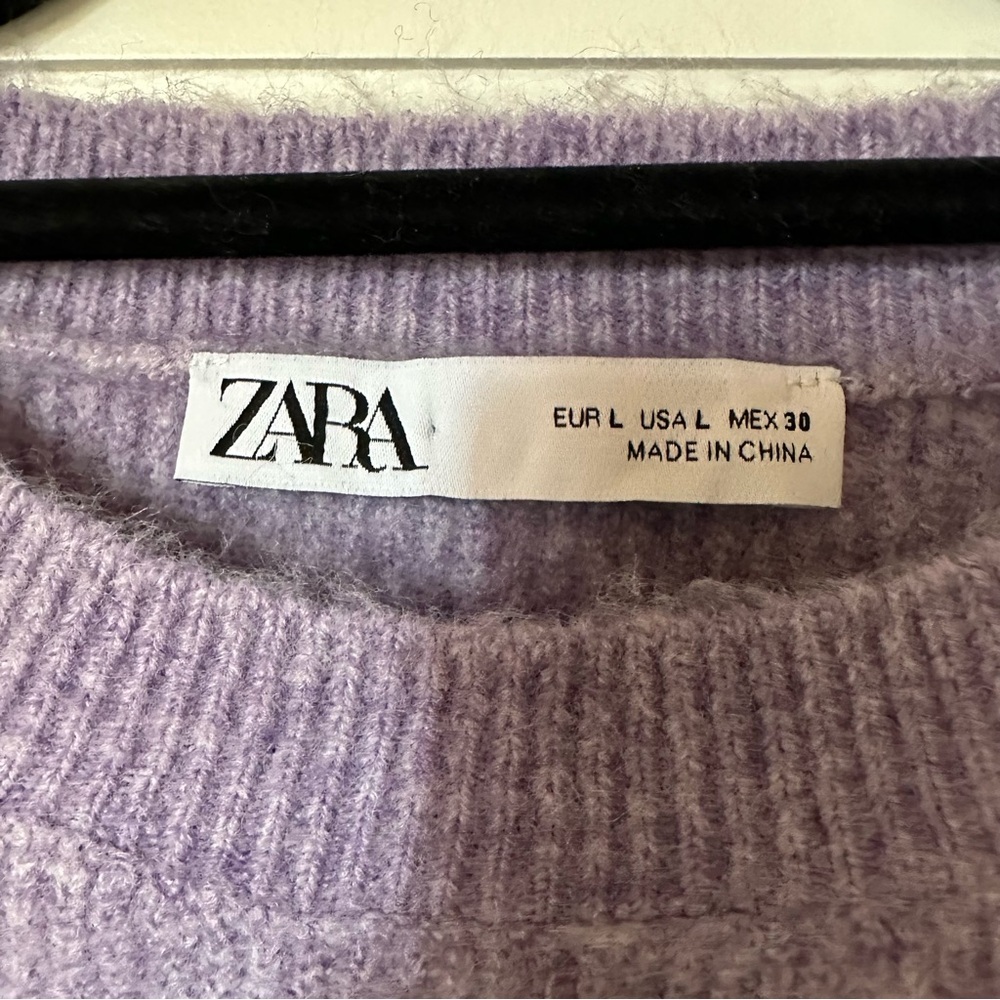 Zara Purple Rhinestone Sweater - Picture 4 of 4